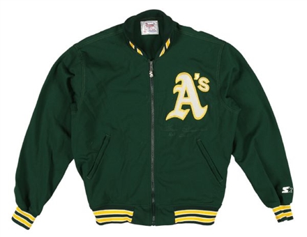 1992-93 Goose Gossage Game Used and Signed Oakland Athletics Jacket (MEARS)Gossage LOA